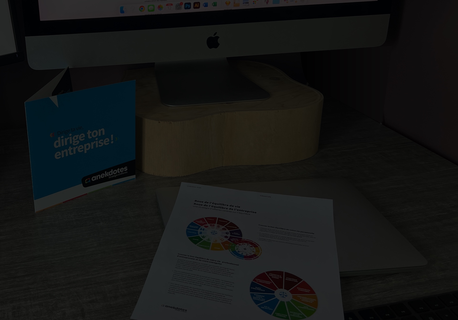 Stratégie d'Affaire sur écran d'ordinateur